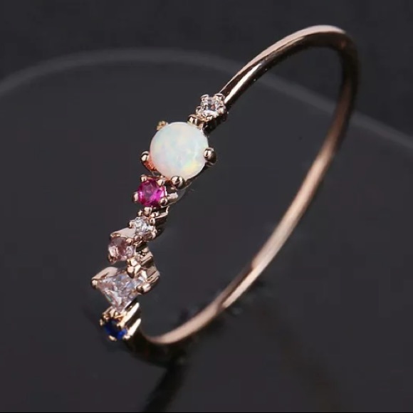 NEW Rose Gold Opal Ring - Picture 4 of 5